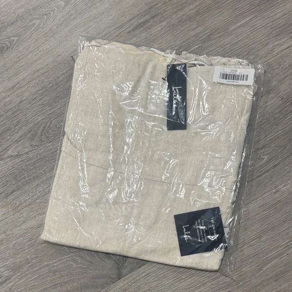 Chic Beige Cream Linen Pom Pom Women’s Midi Dress Lulu’s Boho Large - Picture 5 of 16